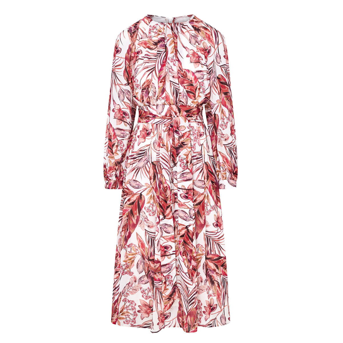 Rosalie Raglan Sleeve Dress - Cream Print